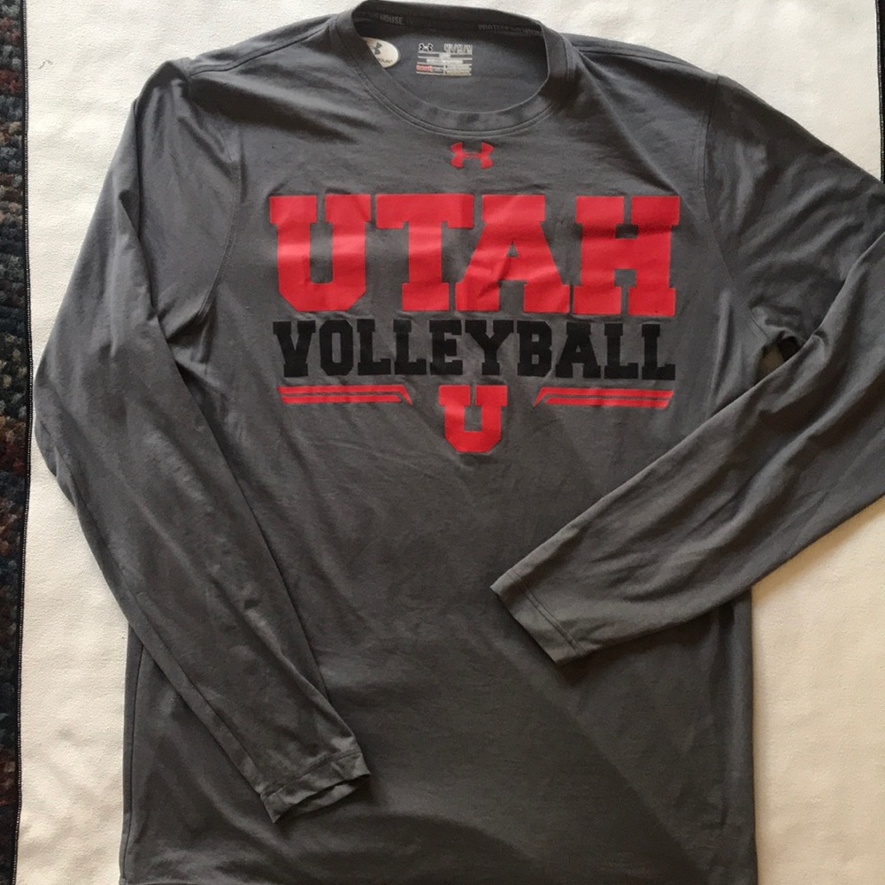 Men’s L Reebok U of Utah Volleyball  Long Sleeve